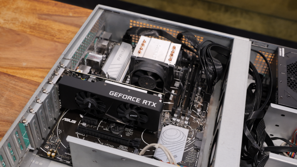 Render node z Ryzenem 9 9950X i RTX 3050 w obudowie 2U